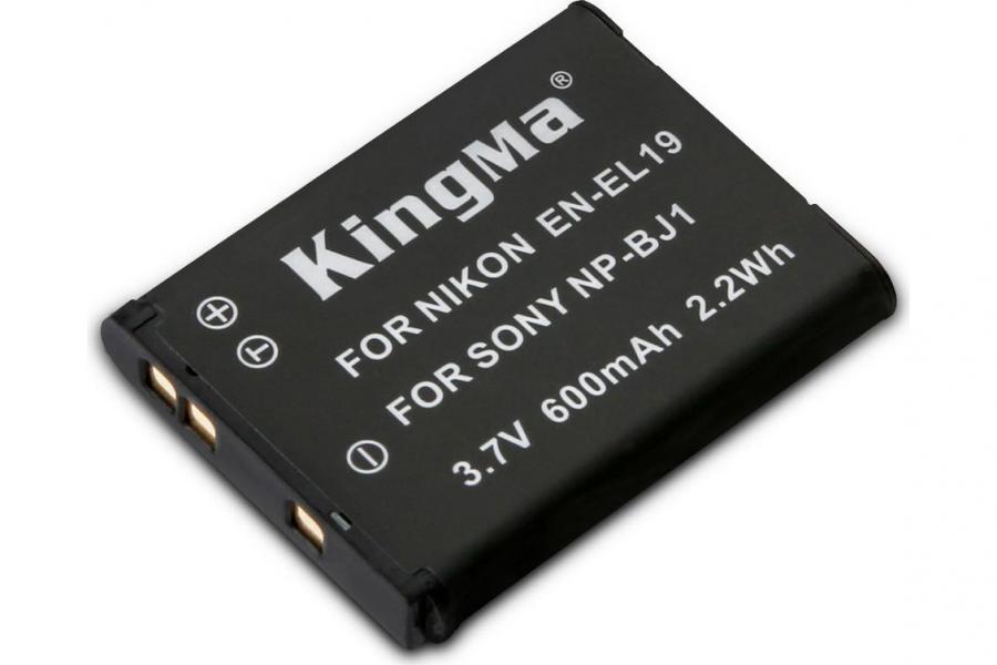 Акумулятор KingMa Nikon EN-EL19 для Coolpix S3400 (600 mAh, 3.7V, 2.2 Wh)