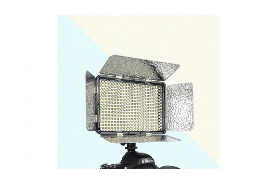 Накамерне біколорне світло KingMa LED-330C CRI95+ на 330 світлодіодів (3200K-5600K) з відбивачами