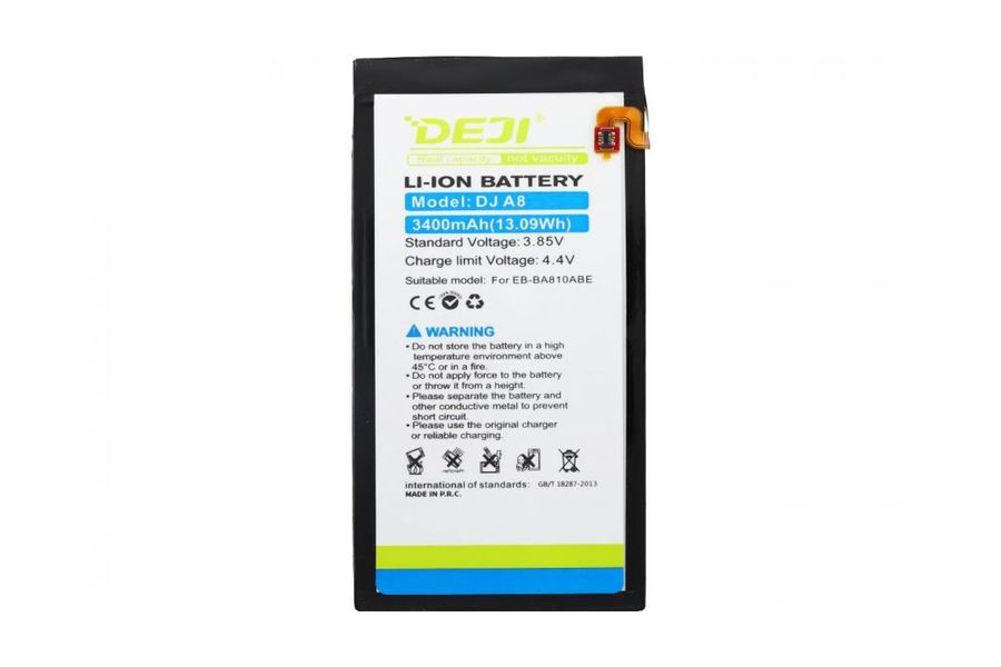 Акумулятор Samsung EB-BA810ABE (DEJI) для Galaxy A8 (2016) SM-A810 SM-A810F (3400 mAh)
