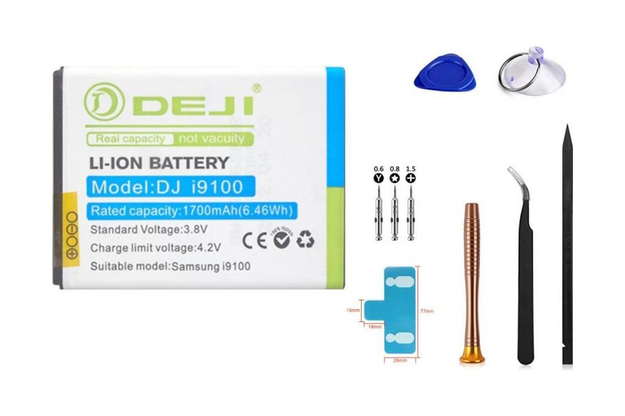 Акумулятор для Samsung GT-I9101 Galaxy S2 1700 mAh (DEJI EB-F1A2GBU) з набором інструментів