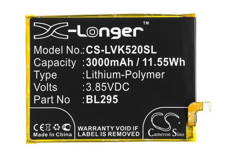Акумулятор для Lenovo BL295 (BL295) 3000 mAh (X-Longer CS-LVK520SL)