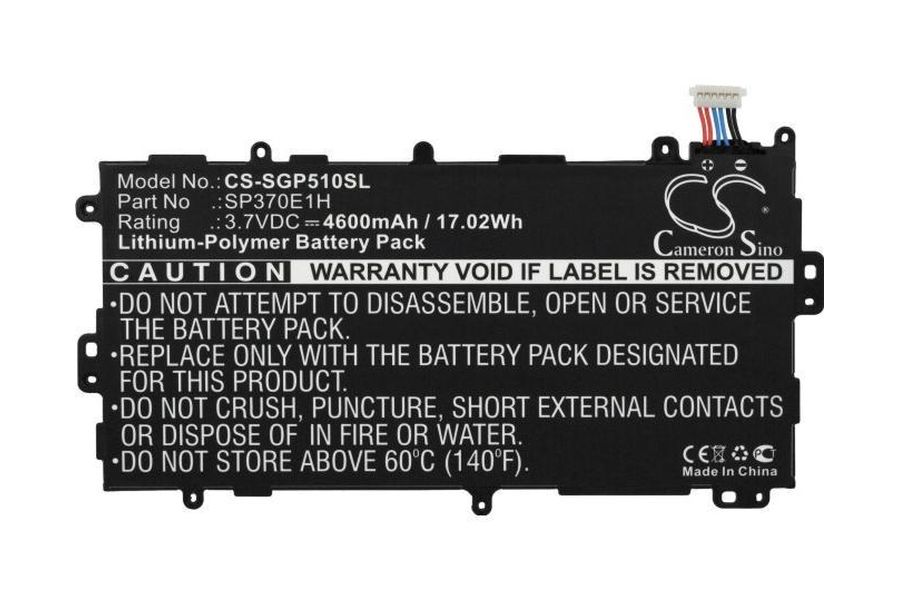 Акумулятор для Samsung SP3770E1H (SP3770E1H) 4600 mAh (Cameron Sino CS-SGP510SL)