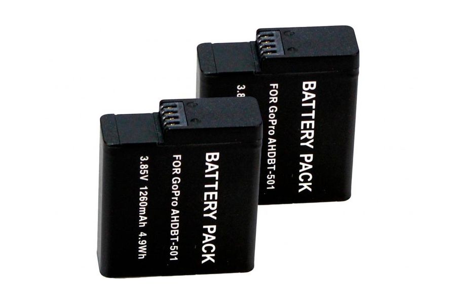 2-Pack KingMa AHDBT-501 для GoPro HERO6 комплект з 2 акумуляторів (2xAHDBT-501)