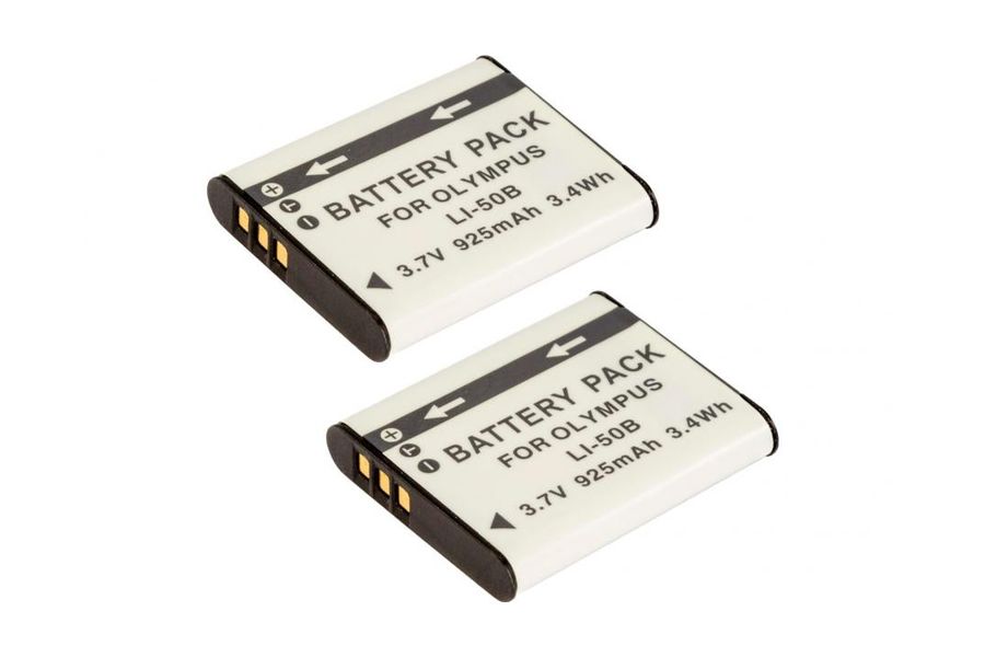 2xLI-50B Комплект з 2 акумуляторів для Olympus Tough TG-830 iHS (2-Pack LI-50B)