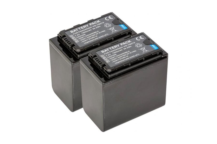 2xVW-VBD78 Комплект з 2 акумуляторів для Panasonic AG-HPX255 (2-Pack VW-VBD78)