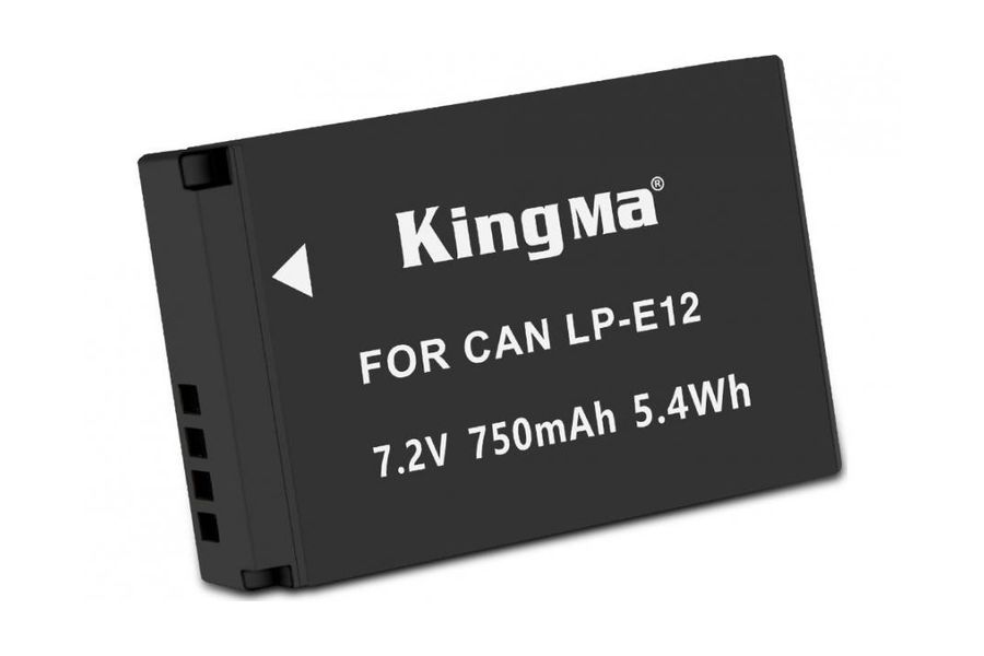 Акумулятор Canon LP-E12 (KingMa) для EOS 100D EOS M10 EOS M50 EOS M EOS M2 (750 mAh, 7.2V, 5.4 Wh)