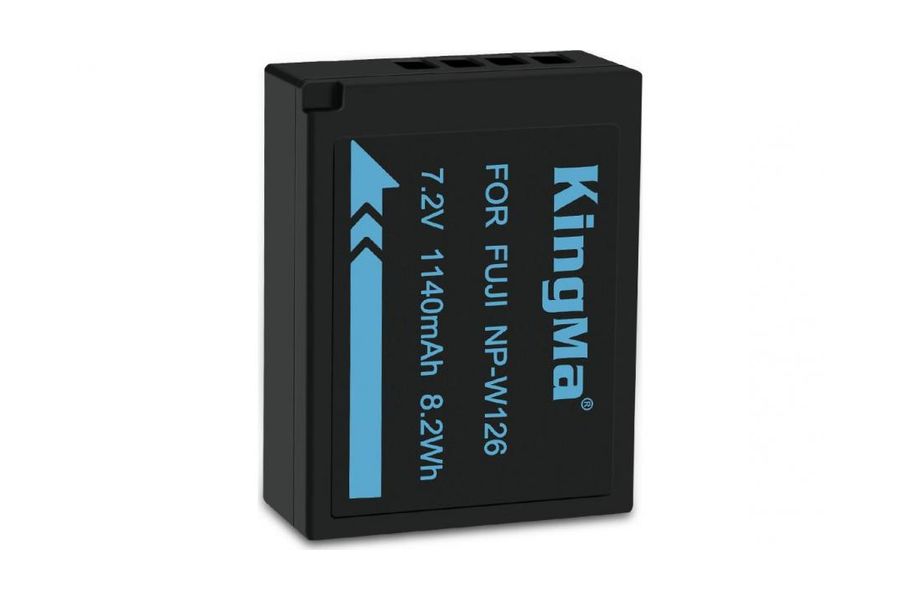 Акумулятор Fujifilm NP-W126 (KingMa) для FinePix HS50EXR X-Pro2 X-T1 X-E2S X-A1 (1260 mAh, 7.2V, 8.2 Wh)