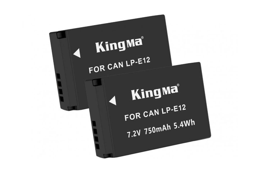 2-Pack KingMa LP-E12 для Canon EOS M100 комплект з 2 акумуляторів (2xLP-E12)