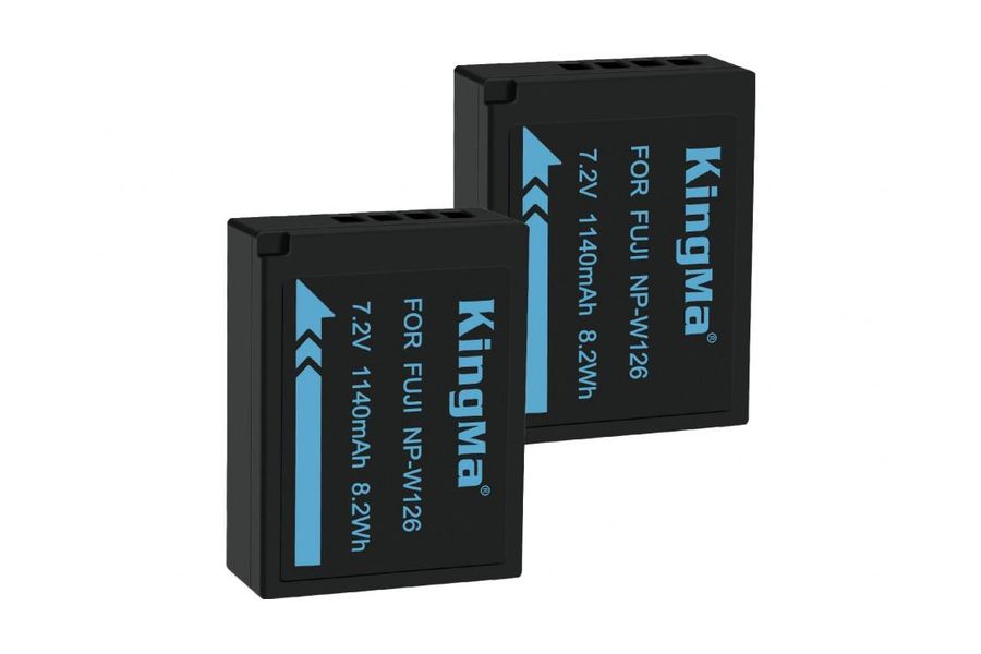 2-Pack KingMa NP-W126 для Fujifilm X-E2 комплект з 2 акумуляторів (2xNP-W126)