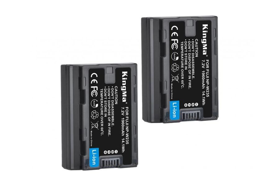 2-Pack KingMa NP-W235 для Fujifilm GFX50S II комплект з 2 акумуляторів (2xNP-W235)
