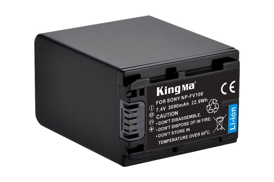 Акумулятор KingMa Sony NP-FV100 для DCR-SR21E (3090 mAh, 7.4V, 22.9 Wh)