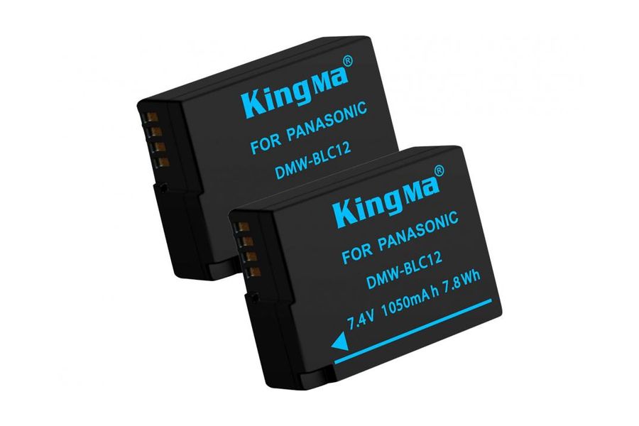 2-Pack KingMa DMW-BLC12 для Panasonic LUMIX DMC-FZ2500 комплект з 2 акумуляторів (2xDMW-BLC12)