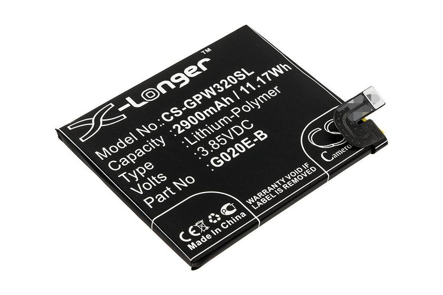 Акумулятор для Google G020E-B (G020E-B) 2900 mAh (X-Longer CS-GPW320SL)