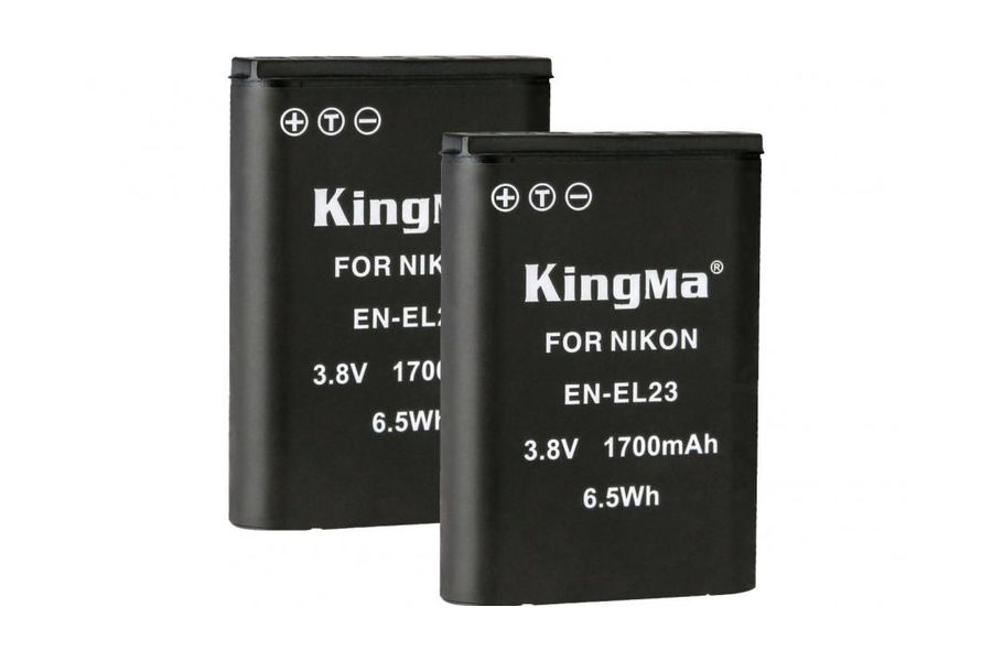 2-Pack KingMa EN-EL23 для Nikon COOLPIX P900 комплект з 2 акумуляторів (2xEN-EL23)