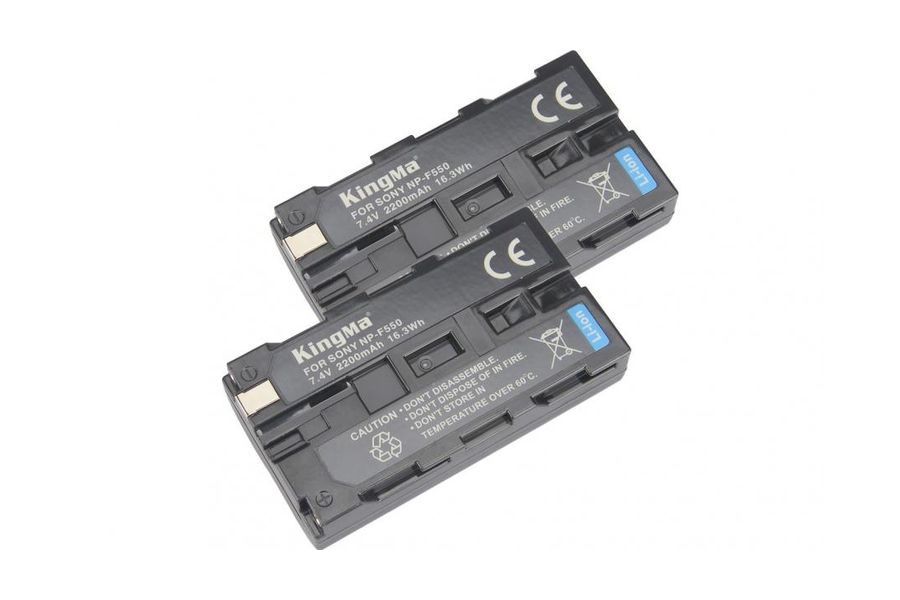 2-Pack KingMa NP-F550 для Sony CCD-RV100 комплект з 2 акумуляторів (2xNP-F550)
