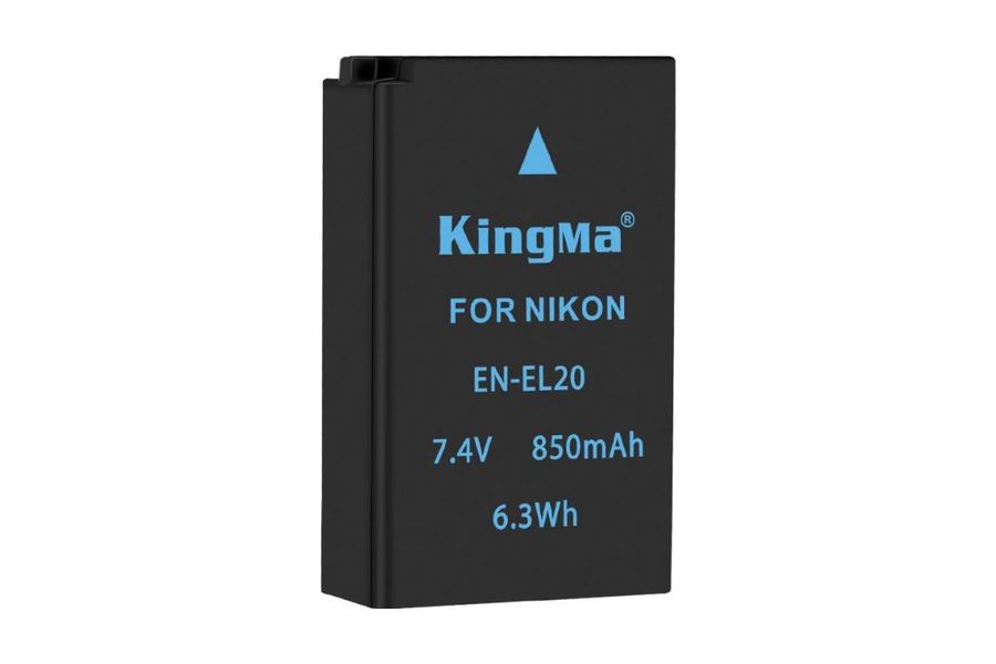 Акумулятор KingMa Nikon EN-EL20 для 1 J3 (850 mAh, 7.4V, 6.3 Wh)