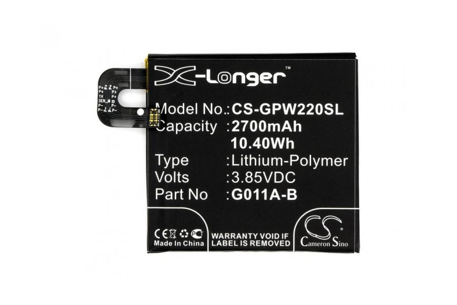 Акумулятор для Google G011A (G011A-B) 2700 mAh (X-Longer CS-GPW220SL)