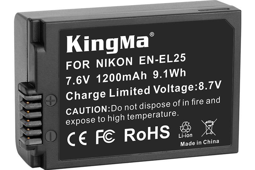 Акумулятор KingMa Nikon EN-EL25 для Nikon Z50 / Z FC Mirrorless (1200 mAh, 7.6V, 9.1 Wh)