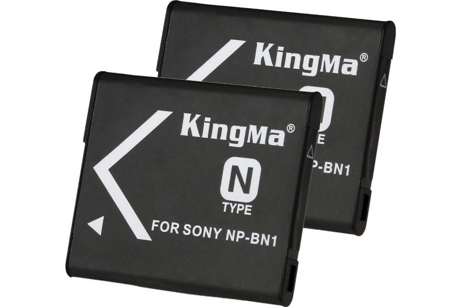 2-Pack KingMa NP-BN1 для Sony Cyber-Shot DSC-WX80 комплект з 2 акумуляторів (2xNP-BN1)