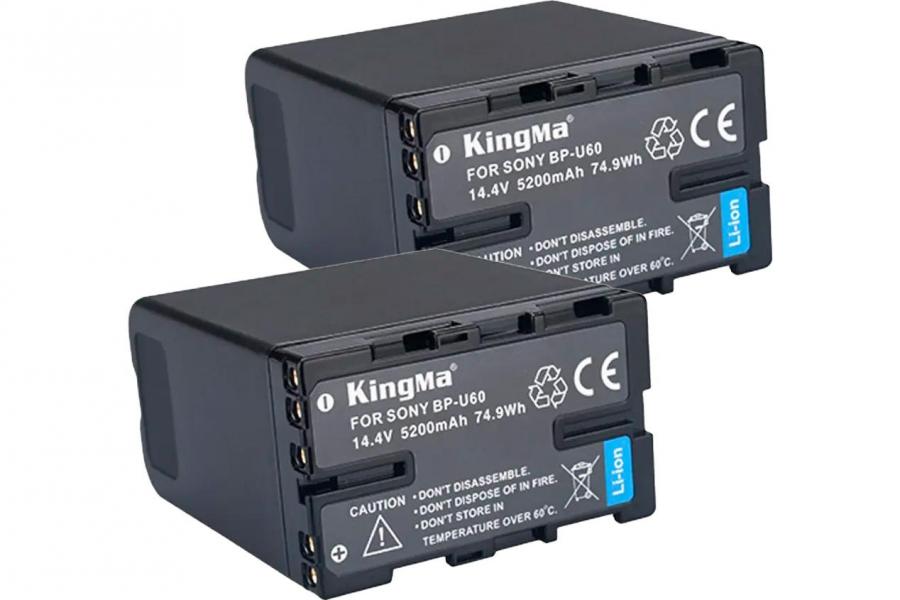2-Pack KingMa BP-U60 для Sony BP-U30 комплект з 2 акумуляторів (2xBP-U60)