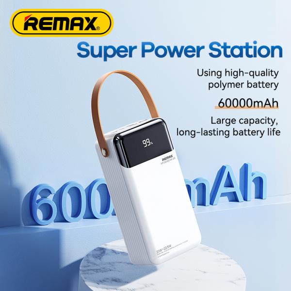 Remax 60000 mAh RPP-565 Gray (Cables+LED+PD+QC)