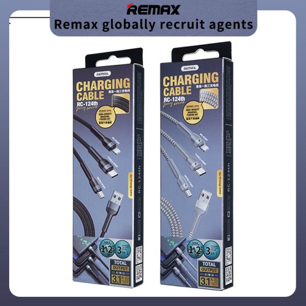 Remax USB-С|Lightning|Micro (RC-124th Black)