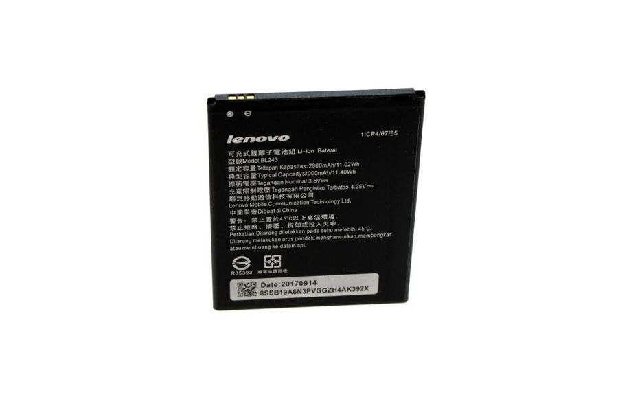 Аккумулятор Lenovo BL243 (3000 mAh) для K3 Note (K50-T3s, K50-T5), A7000 A7600