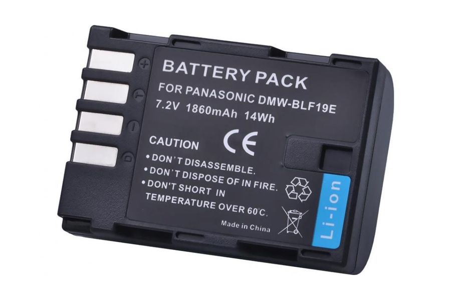 Аккумулятор Panasonic DMW-BLF19E (1860 mAh, 7,2V, Li-Ion) для Lumix DMC-GH3, DMC-GH4