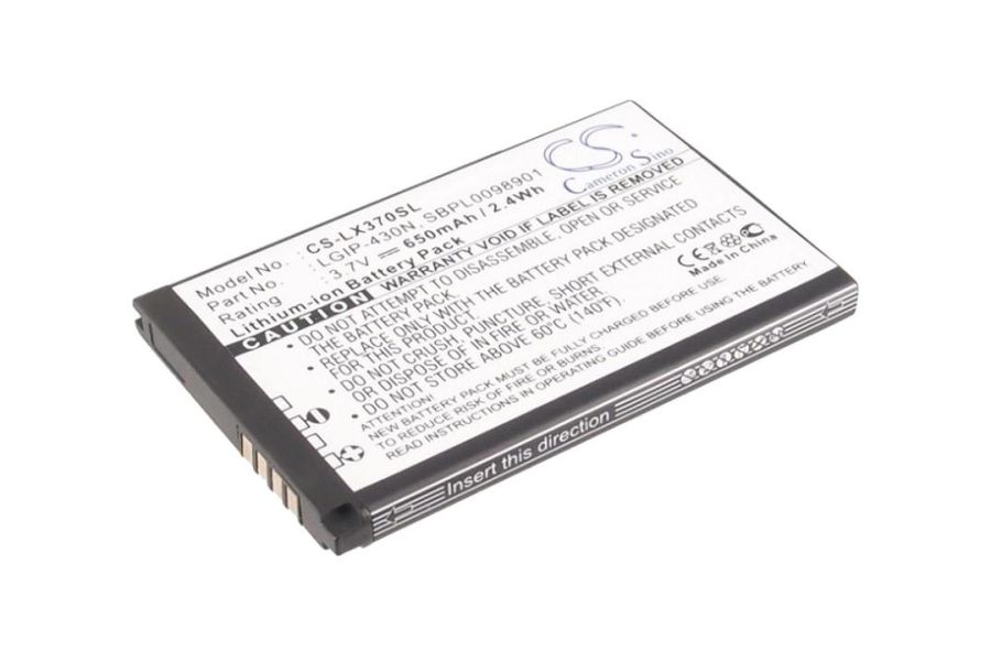 Аккумулятор LG LGIP-430N (650 mAh) для GS290, T300, GU280, GW300 (Cameron Sino)