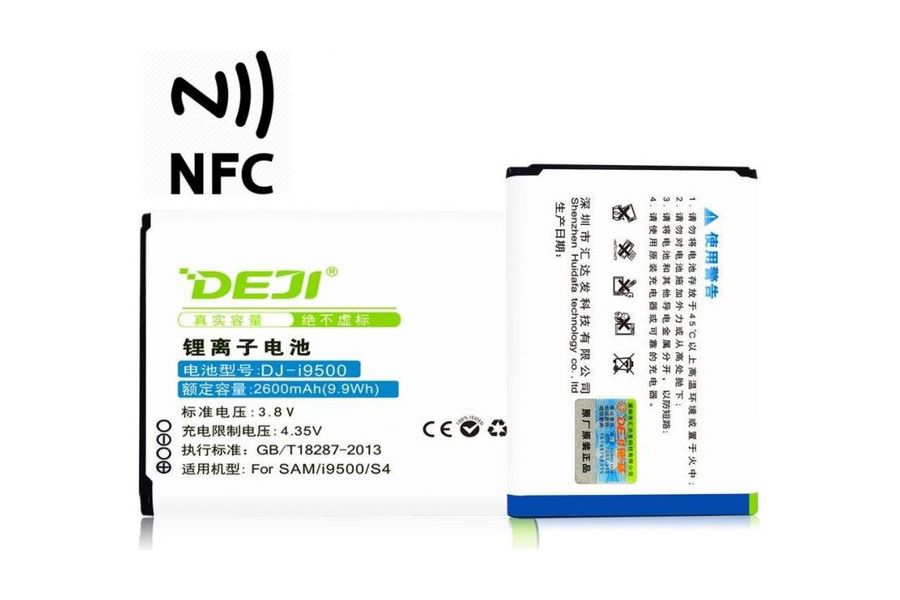 Аккумулятор Samsung B600BC (DEJI) с NFC для Galaxy S4 GT-i9500 GT-i9505 GT-i9525 (2600 mAh)