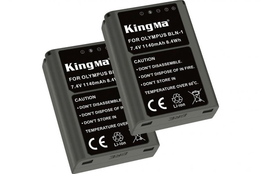 2-Pack KingMa BLN-1 для Olympus PS-BLN1 комплект з 2 акумуляторів (2xBLN-1)