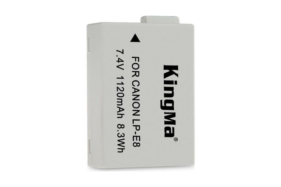 Аккумулятор Canon LP-E8 (KingMa) для EOS 550D EOS 600D EOS 650D EOS 700D (1120 mAh, 7.4V, 8.3 Wh)
