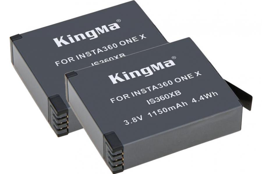 2-Pack KingMa IS360XB для Insta Insta360 ONE X комплект з 2 акумуляторів (2xIS360XB)