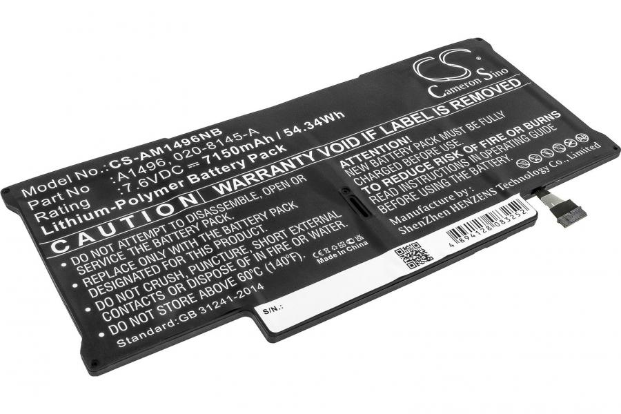 Батарея A1496 до MacBook Air (13-inch, 2012-2014) A1466 | 7.6V 54.34 Wh | Cameron Sino CS-AM1496NB