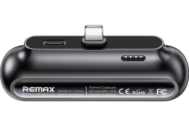 УMБ Remax RPP-576 (Black) 2500 mAh Швидка допомога до айфона (Capsule Series)
