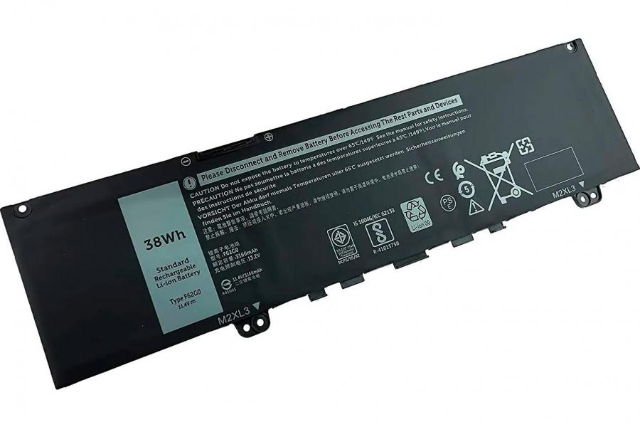 Батарея до ноутбука DELL (F62G0) Inspiron 13 5370 7370 7380 Vostro 5370 | 11.4V 38 Wh | Replacement