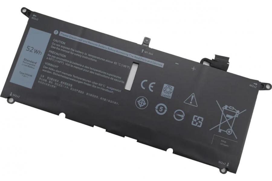 Акумуляторна батарея до ноутбука DELL XPS 13 9370 / 13 9380 (DXGH8) | 7.6V 52 Wh | Replacement