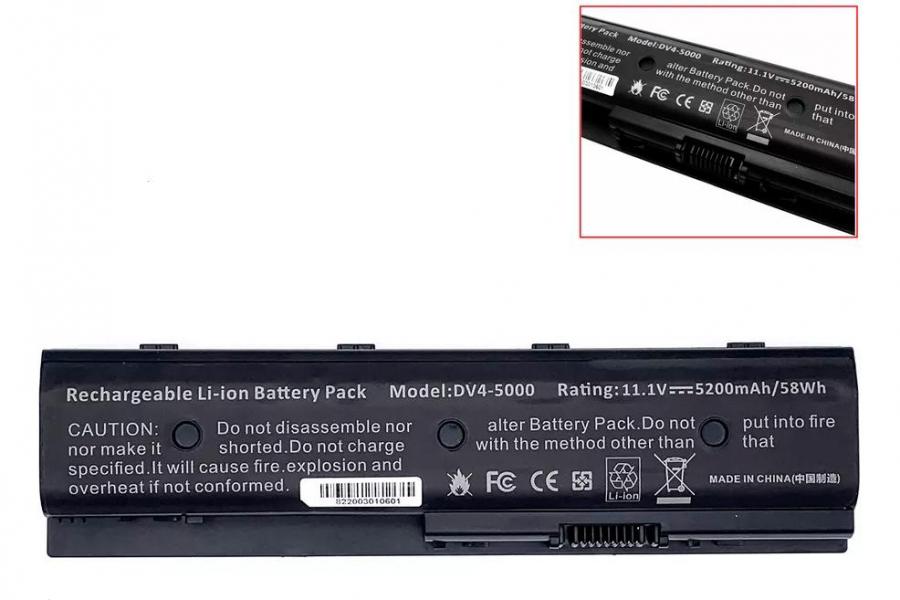 Батарея до ноутбука HP (MO06) Pavilion DV4-5000 DV6-7000 DV7-7000 Envy M6  | 11.1V 58 Wh | Replacement