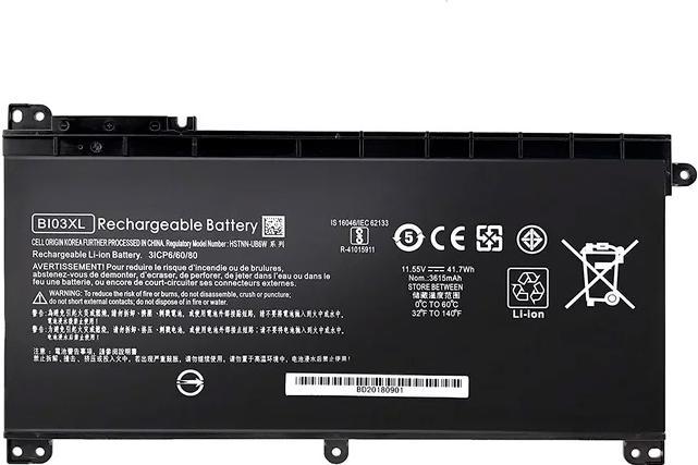 Батарея до ноутбука HP (BI03XL) Pavilion X360 13-U M3-U Stream 14-AX  | 11.55V 41.7 Wh | Replacement