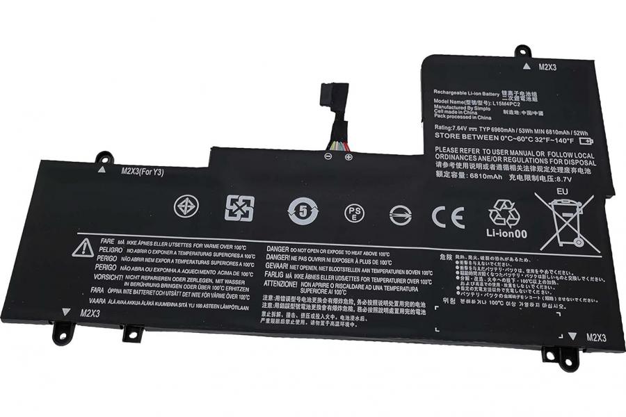 Батарея до ноутбука Lenovo (L15M4PC2) Yoga 710-14 710-15 | 7.64V 53 Wh | Replacement