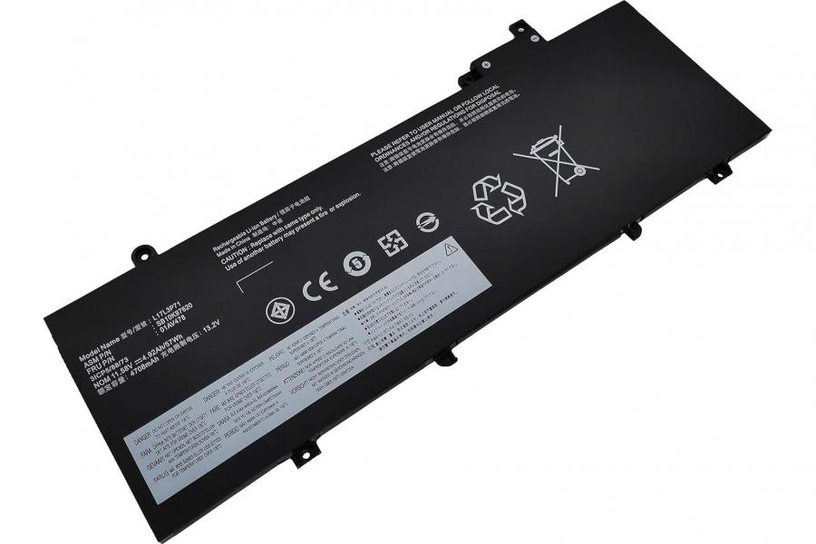 Батарея до ноутбука Lenovo (L17L3P71) ThinkPad T480S | 11.58V 57 Wh | Replacement