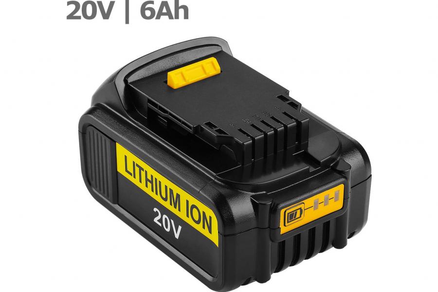 Акумулятор DCB200 20V 6.0Ah до DeWALT DCS Series DCS380N / DCS380L1 / DCS381 / DCS391B / DCS391L1 | Replacement