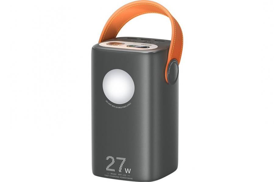 УMБ Remax RPP-123 60000 mAh Power Bank (Grey) 27W швидка зарядка і LED ліхтарик