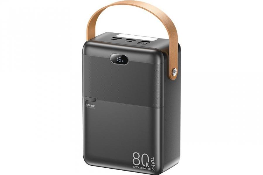 УMБ Remax RPP-118 80000 mAh Power Bank (Black) 27W швидка зарядка і LED ліхтарик
