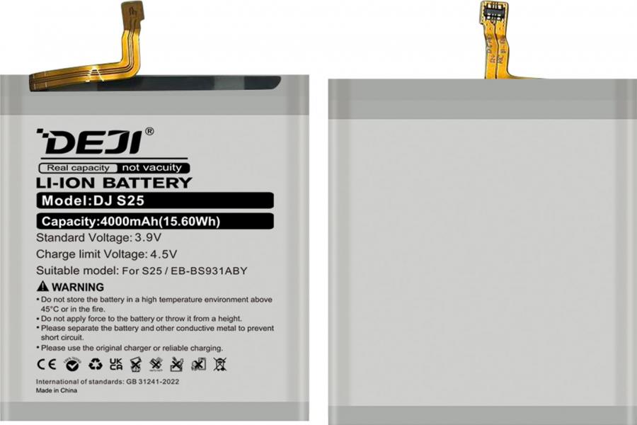 Акумулятор Samsung EB-BS931ABY (DEJI) для Galaxy S25 SM-S931 (4000 mAh)