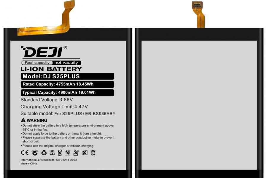 Акумулятор Samsung EB-BS936ABY (DEJI) для Galaxy S25+ Plus  SM-S936 (4755 mAh)