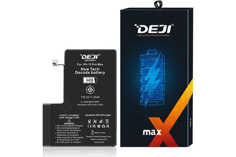 Адаптивний акумулятор (4410 mAh) для iPhone 12 Pro Max (DEJI) | Розпізнається iOS як оригінал | Не потребує прошивки