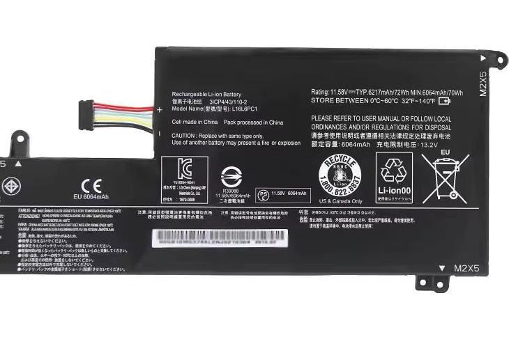 Акумуляторна батарея до ноутбука Lenovo Yoga 720-15IKB (L16C6PC1) | 11.52V 72 Wh | Replacement
