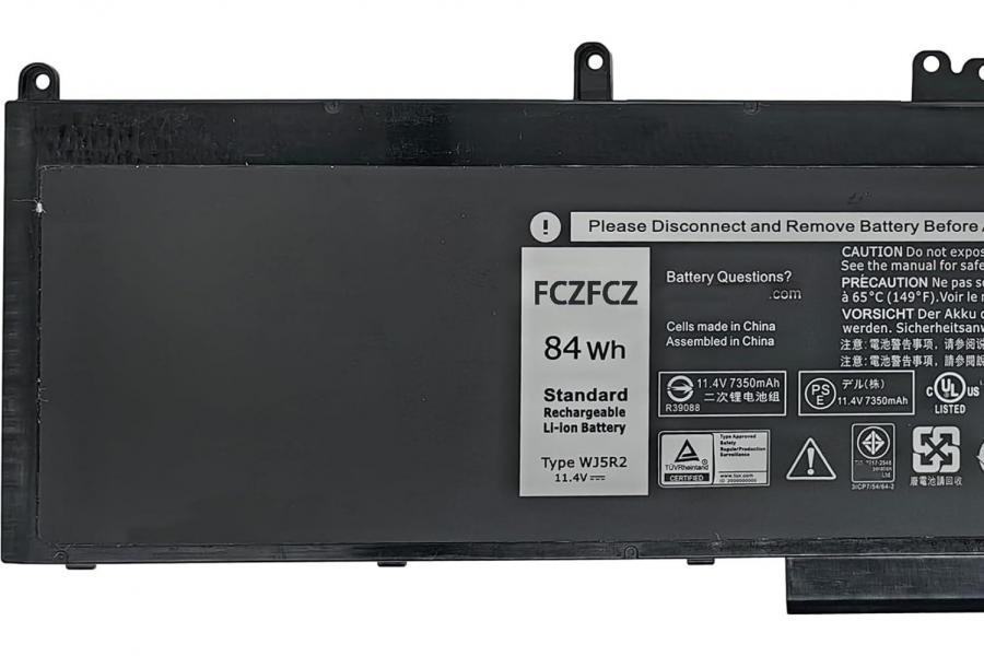 Акумуляторна батарея до ноутбука DELL Precision 15 3510 (WJ5R2) | 11.4V 84 Wh | Replacement