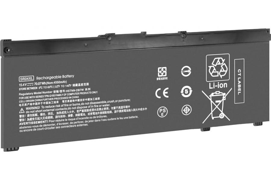Акумуляторна батарея до ноутбука HP OMEN 15-CE002TX (SR04XL) | 15.4V 70.07 Wh | Replacement